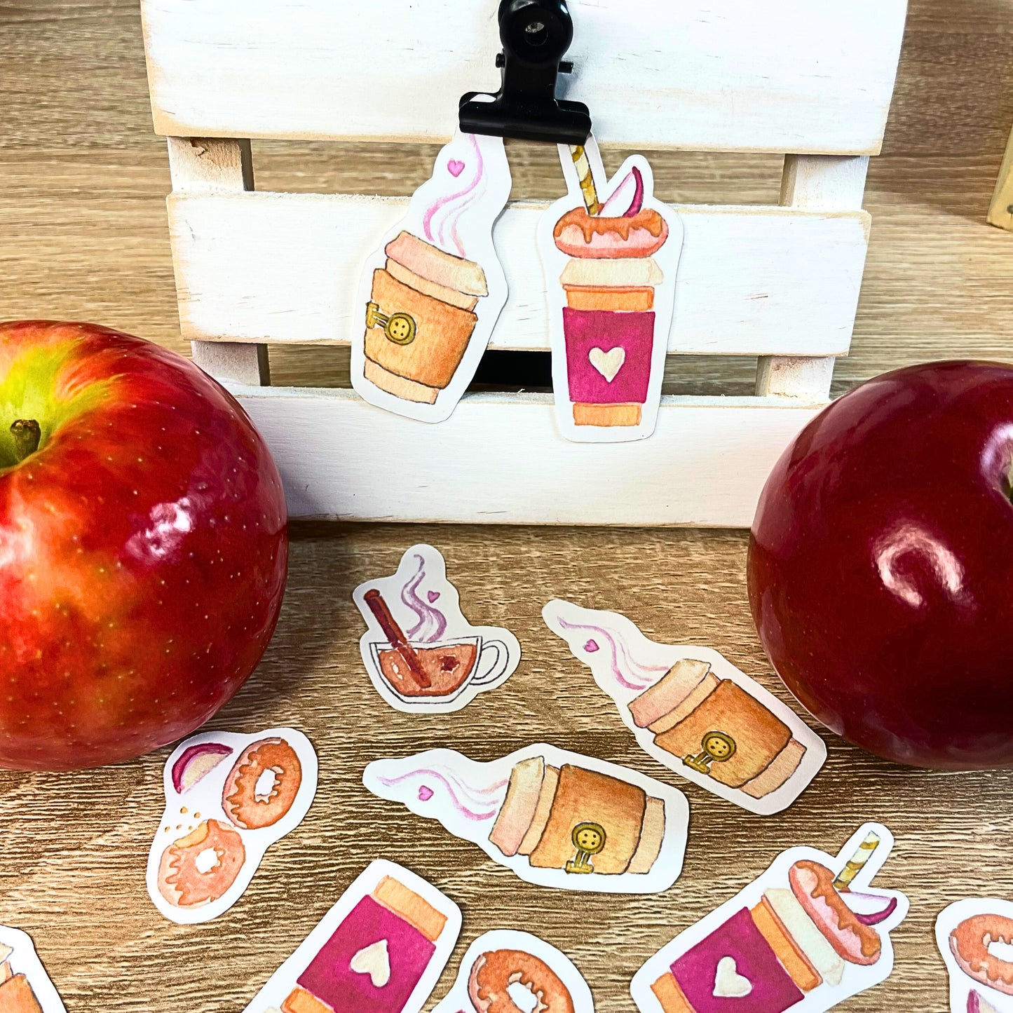 Cider and Donuts Season sticker pack - 5 stickers