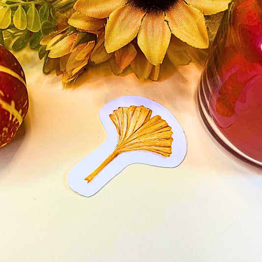 Ginkgo Leaf from Autumn Nature Walk collection - single sticker