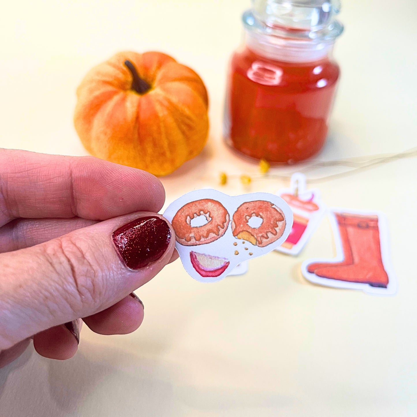 Cider and Donuts Season sticker pack - 5 stickers