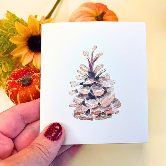 Pinion Pine Cone from Autumn Nature Walk collection - Mini Notebook