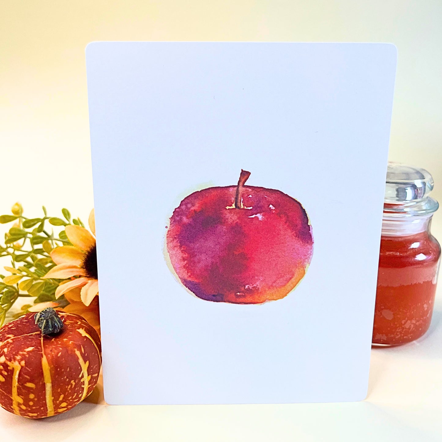 Red Apple from Autumn Nature Walk collection - Art Print