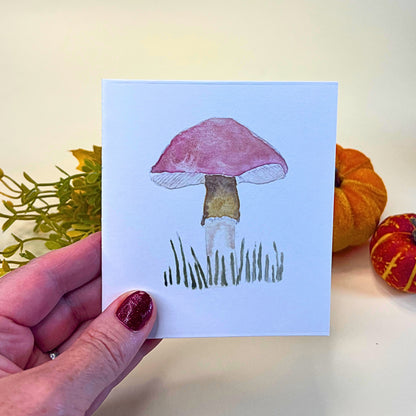 Red Top Mushroom from Autumn Nature Walk collection - Mini Notebook