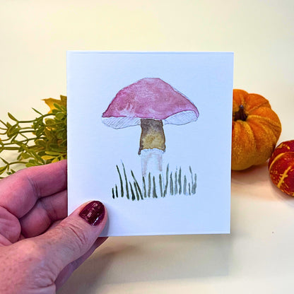 Red Top Mushroom from Autumn Nature Walk collection - Mini Notebook