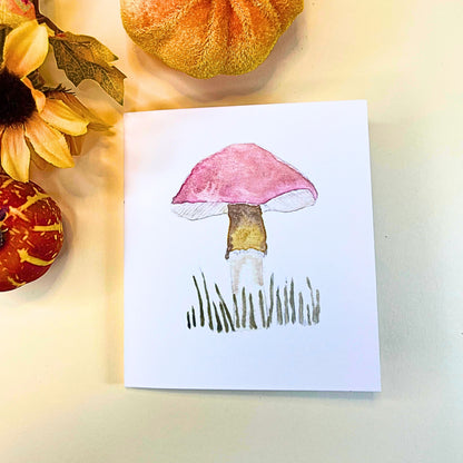 Red Top Mushroom from Autumn Nature Walk collection - Mini Notebook